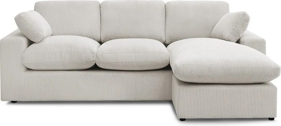 Бежов ъглов диван от рипсено кадифе Belair – Bobochic Paris