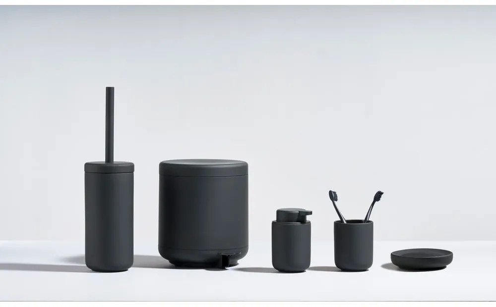 Черна керамична сапунерка Ume - Zone