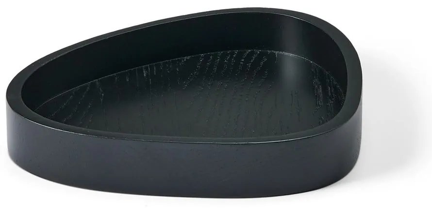 Черна декоративна дървена кутия за съхранение 18x16x3 cm Curve M – LIND DNA