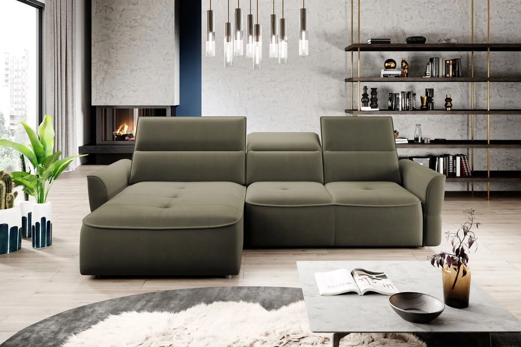 Ъглов диван Morello Mini-Xaki-Left