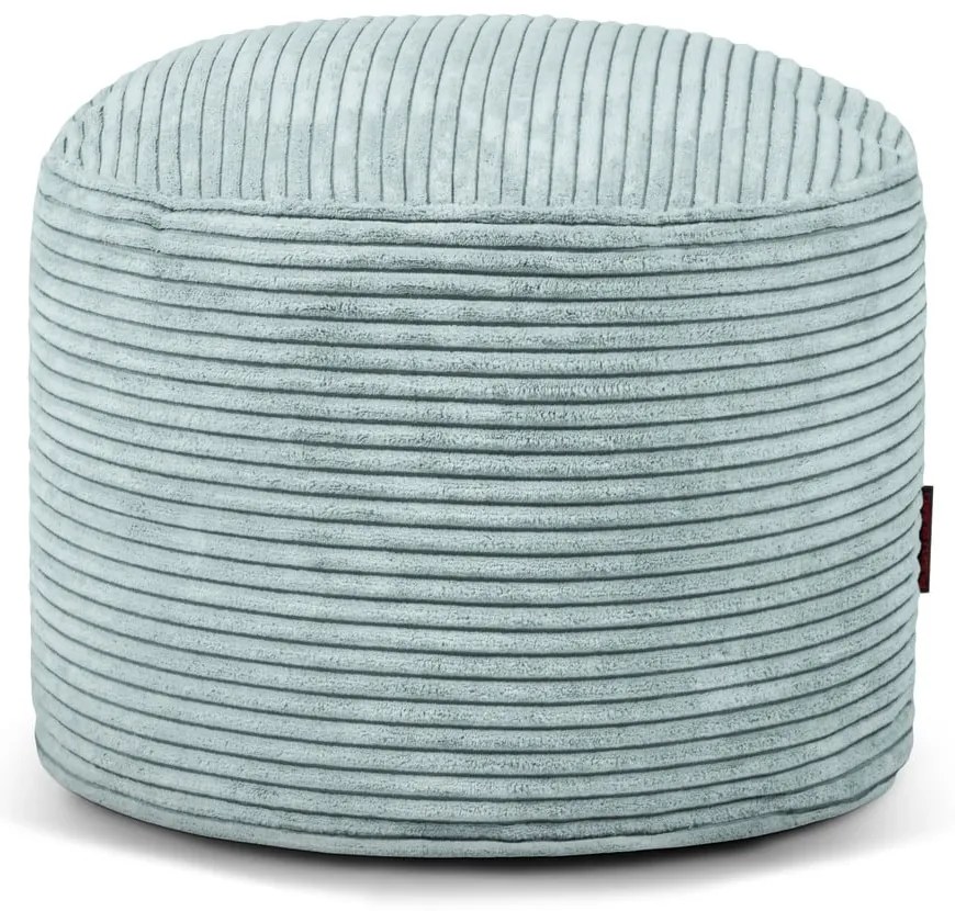 Пуф от рипсено кадифе в цвят мента Mini – SLOWDOWN