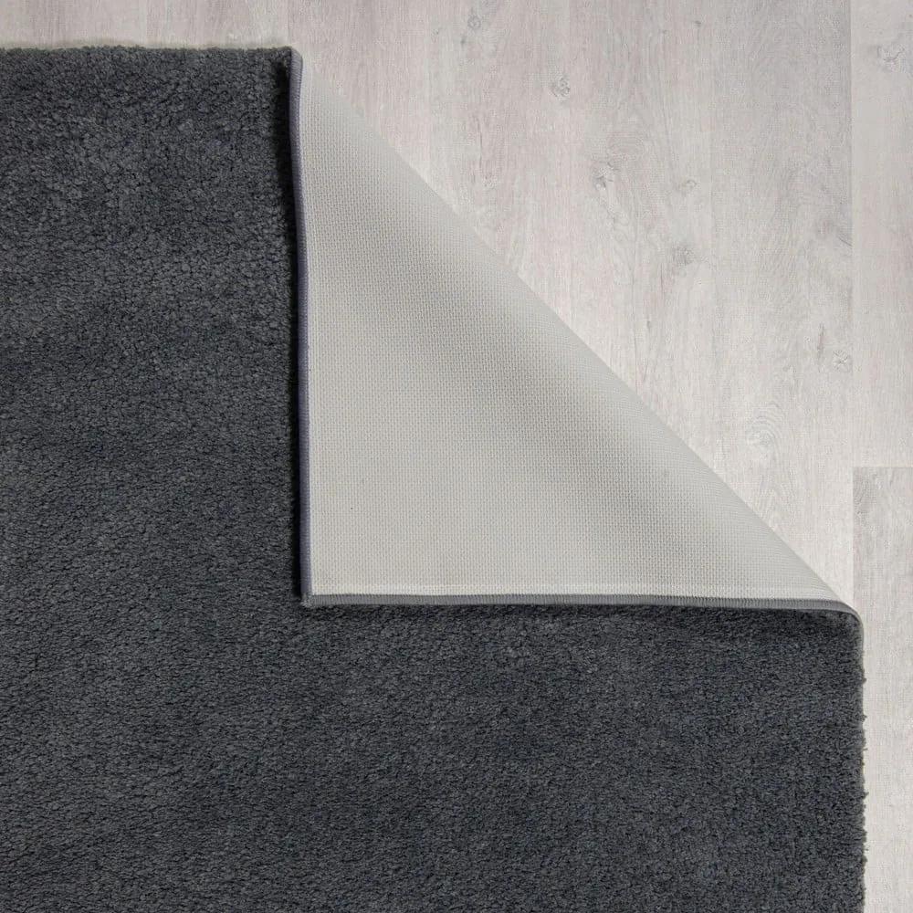 Тъмносив килим от рециклирани влакна подходящ за пране 80x150 cm Fluffy – Flair Rugs