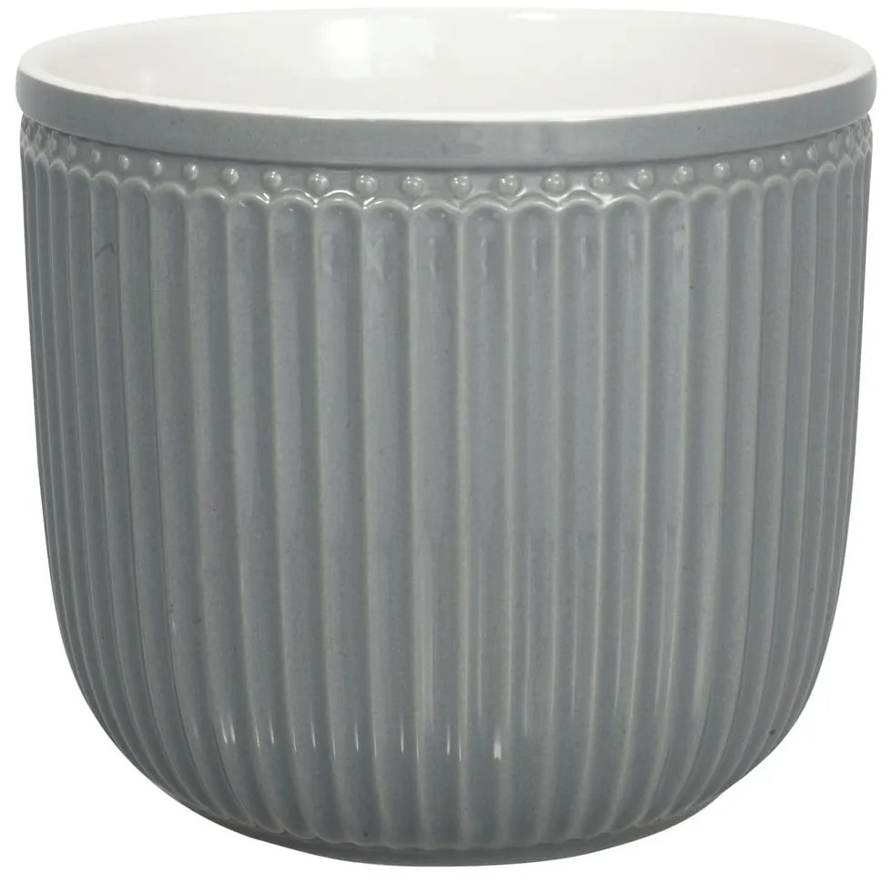Сива керамична саксия Alice, ø 14 cm - Green Gate