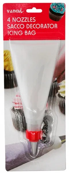 Horecano - Найлонов шприц за торта с метални накрайници M-1769 CN-(5484)