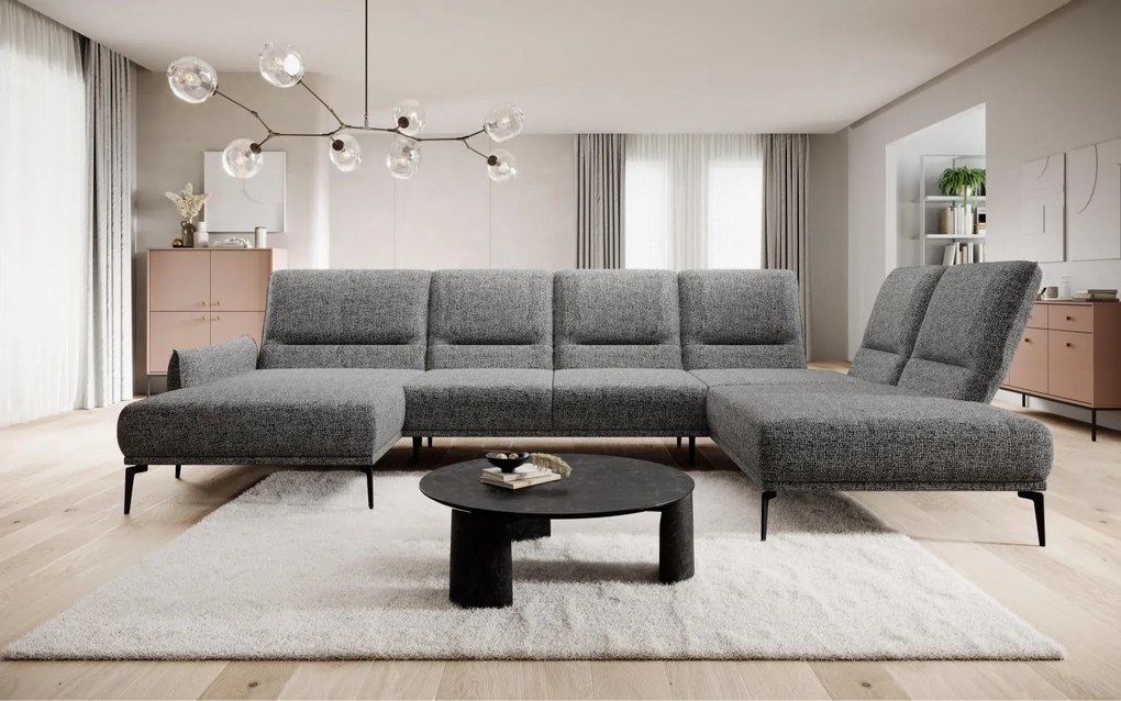 Ъглов диван Hydra Plus-Gkri-Left