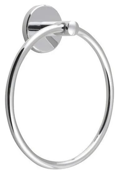 Aqualine - Стенна закачалка за кърпи SAMBA Ø 15,5 см лъскав хром