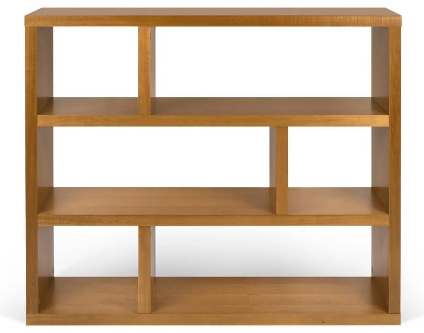 Етажерка за книги от екзотична дървесина 120x105 cm Dublin - TemaHome