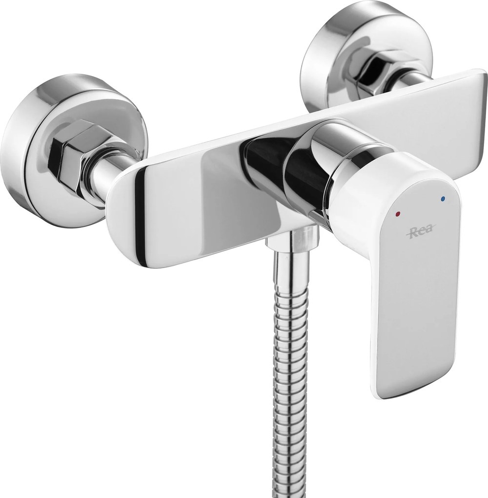 Смесител за душ REA Bloom бял хром