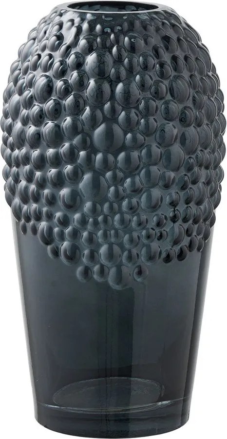 Тъмносива стъклена ваза (височина 25 cm) – House Nordic