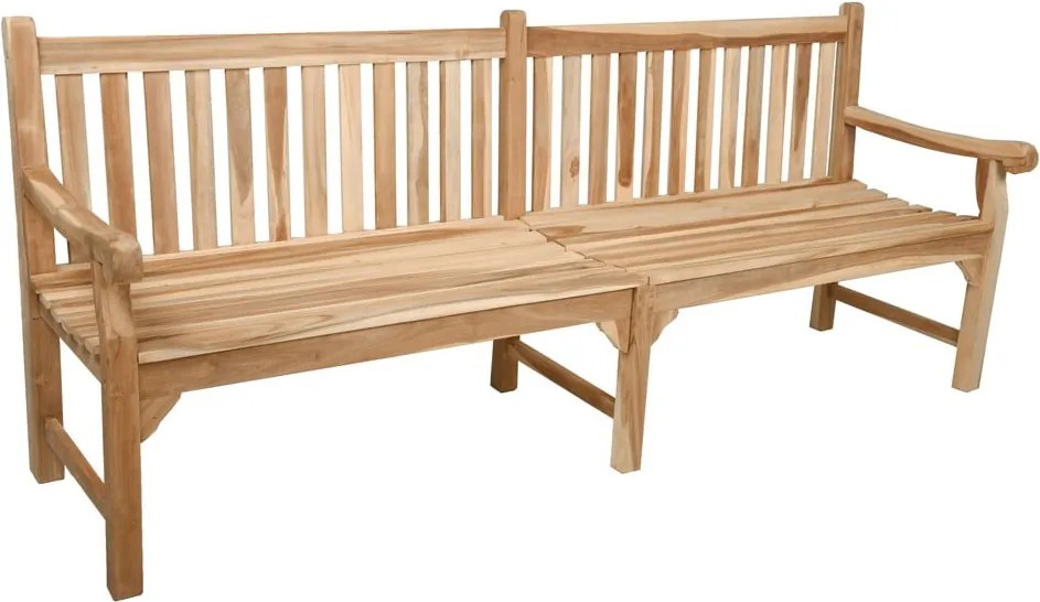 Градинска пейка от масивно дърво в естествен цвят Madura – Garden Pleasure