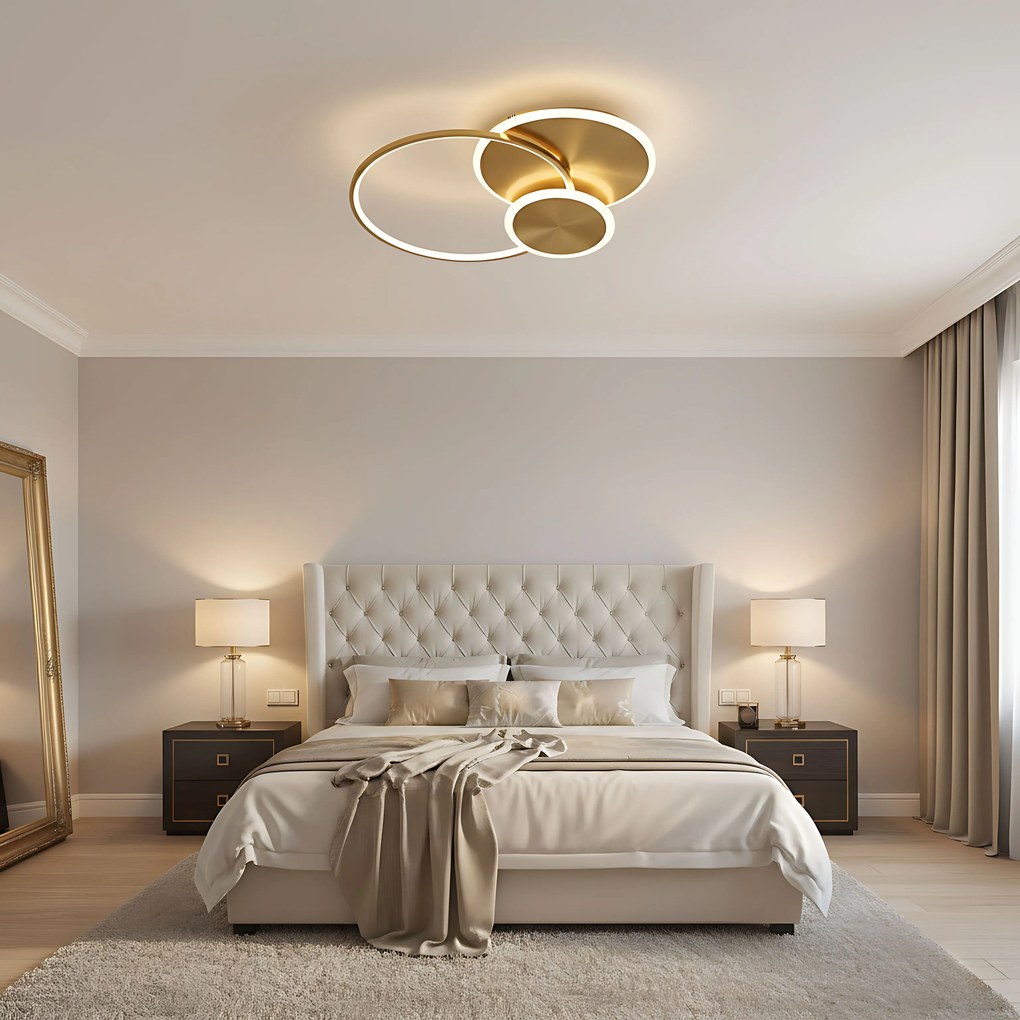 Плафон APP1711-C Brush Gold LED