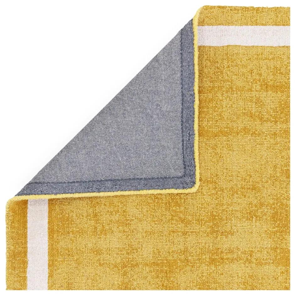 Ръчно изработен вълнен килим в цвят жълта охра 160x230 cm Albi – Asiatic Carpets