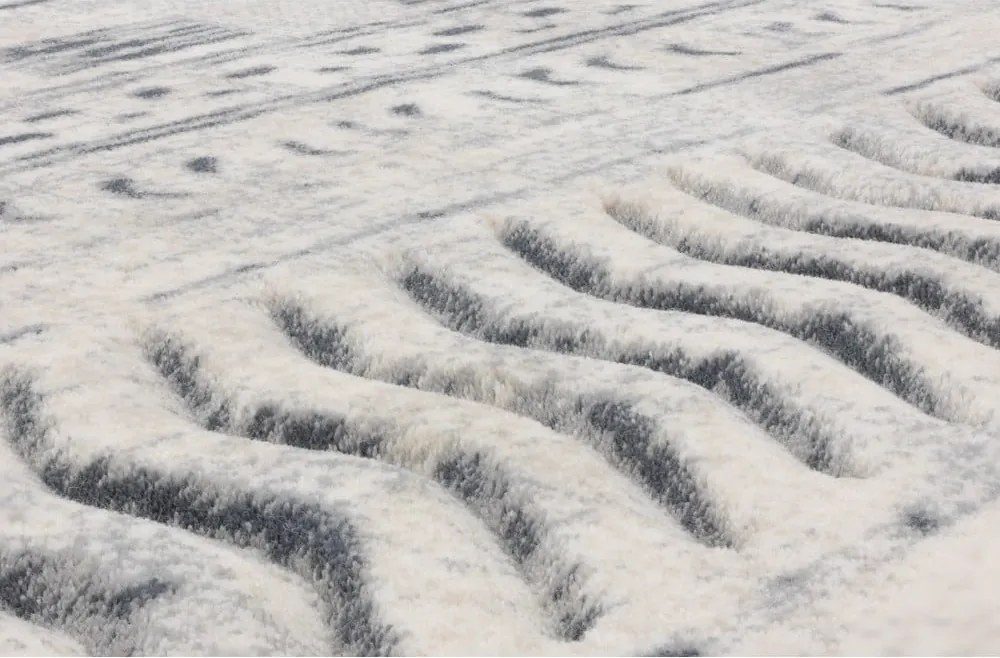 Бял вълнен килим 200x300 cm Masi – Agnella