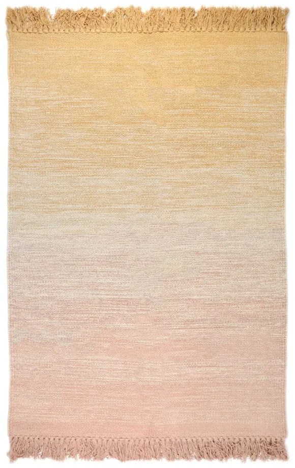 Оранжево-розов миещ се килим 100x150 cm Kirthy - Nattiot