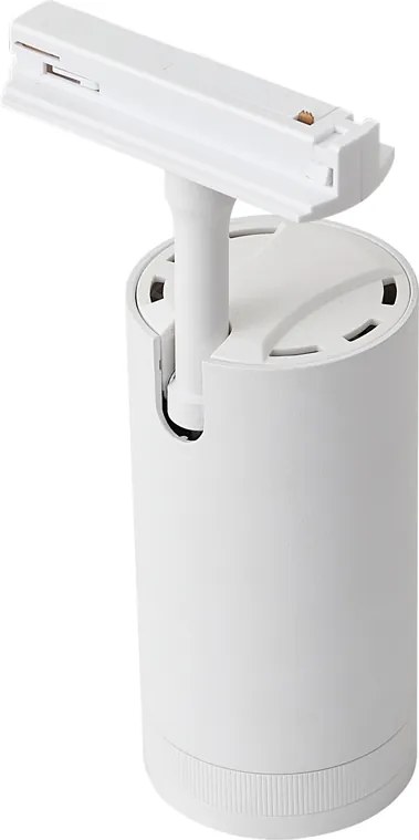 Модерен прожектор бял за релсова осветителна система 1-фазна вкл. LED въртящ се и накланящ се - Iconic Zoom