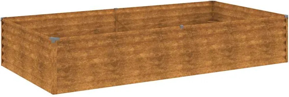 151994 vidaXL Градинска повдигната леха 195x100x36 см кортенова стомана