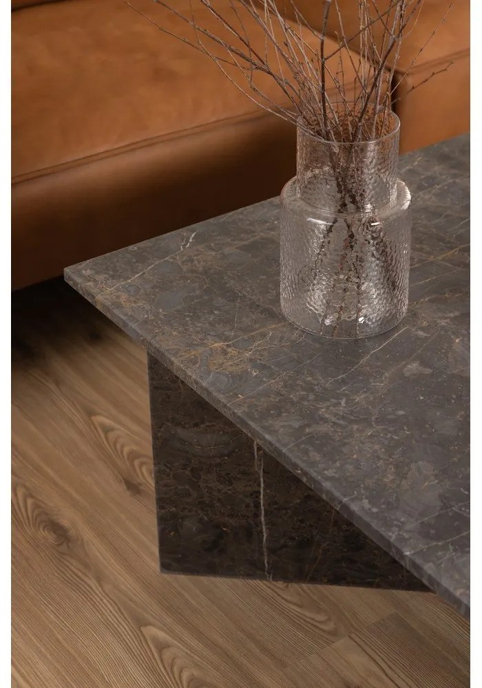 Черна мраморна масичка за кафе 90x90 cm Vega – Actona