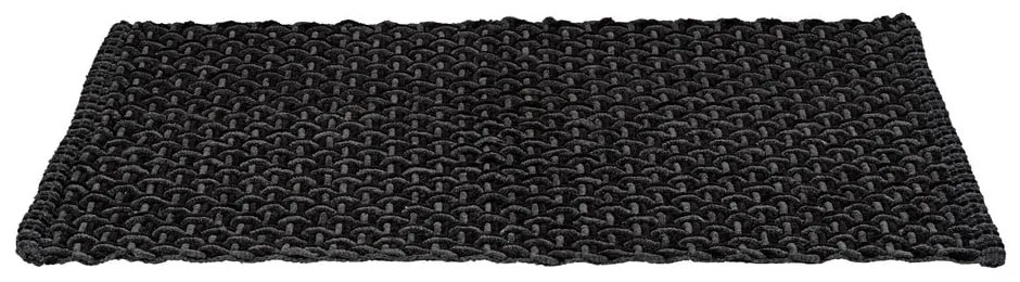 Антрацитен текстилен килим за баня 50x80 cm Ecoli – Wenko