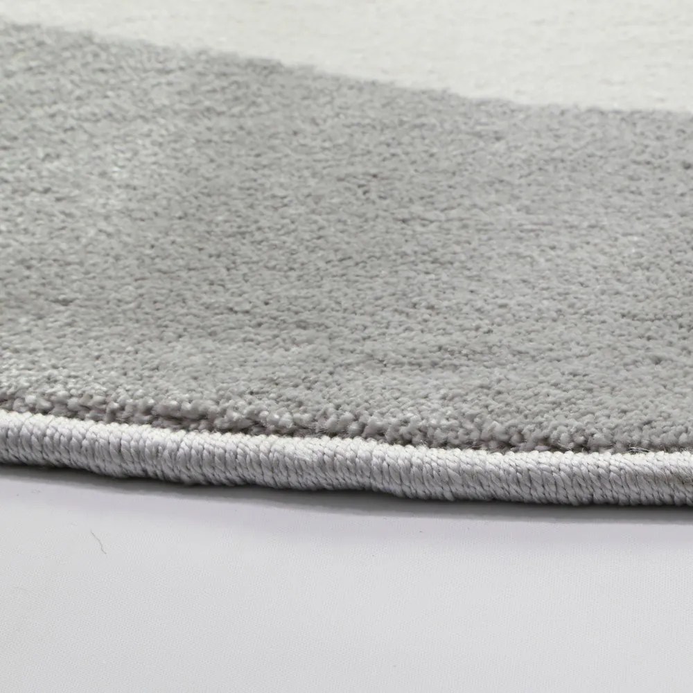 Сив детски килим ø 80 cm Soft – FD