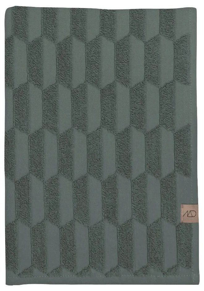 Тъмнозелена памучна кърпа 50x95 cm Geo - Mette Ditmer Denmark