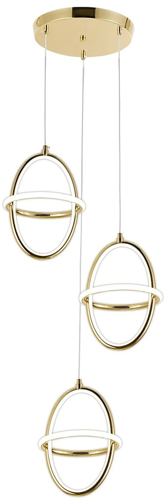 Висяща LED лампа G064-3CPR Gold