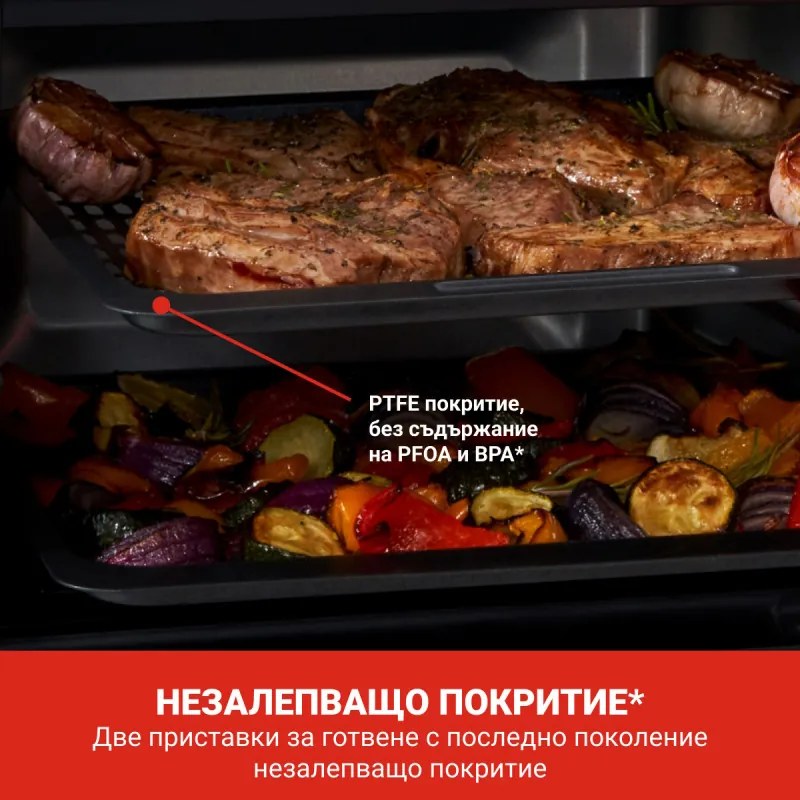 Фритюрник-фурна с горещ въздух Instant Pot Vortex Plus Oven 140410101, 1700W, 13 л, 8 програми, До 205C, EvenCrisp, Черен