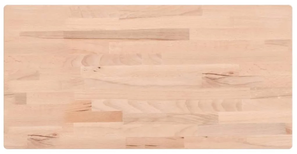 3188879 vidaXL Плот за маса 100x50x1,5 см правоъгълен масивен бук