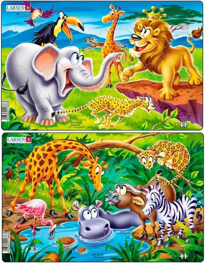 Larsen - Пъзел: Серия "Джунгла" – 14 части, среден