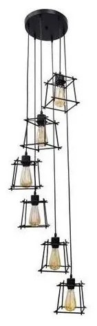 Полилей висящ на кабел RYGA 6xE27/20W/230V