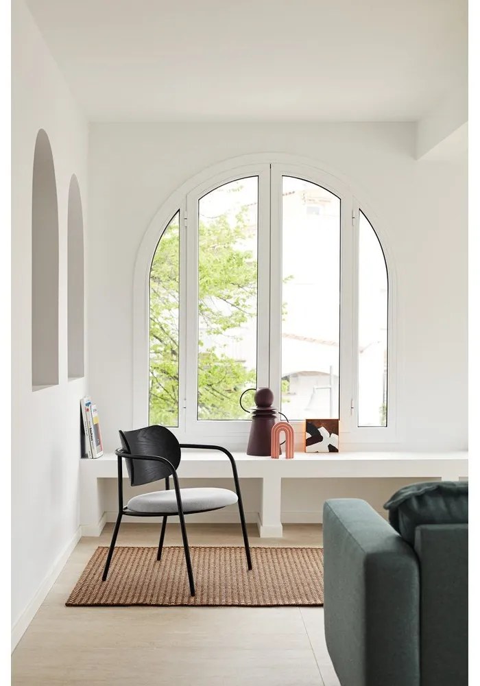 Черно-сив трапезен стол в декор от пепел Eclipse - Teulat