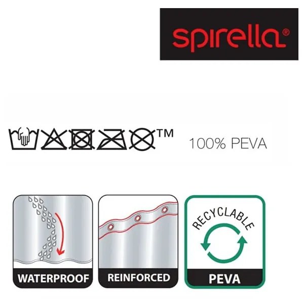 Завеса за душ 180x200 cm Bio – Spirella