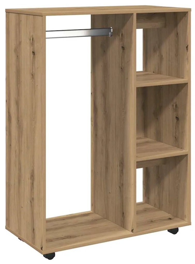 856669 vidaXL Гардероб, Дъб артизан, 80x40x110 см, инженерно дърво
