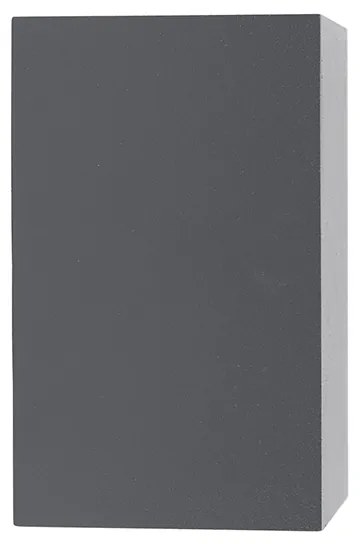 Комплект от 2 модерни стенни лампи тъмно сиви 2-светлина IP44 - Baleno