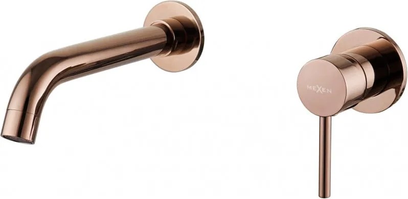 Mexen Alma вградена смесителна батерия за мивка, розово злато - 75015-60