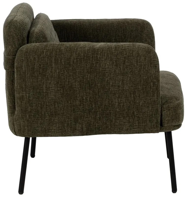 Зелено шенилово кресло Bind – Ixia