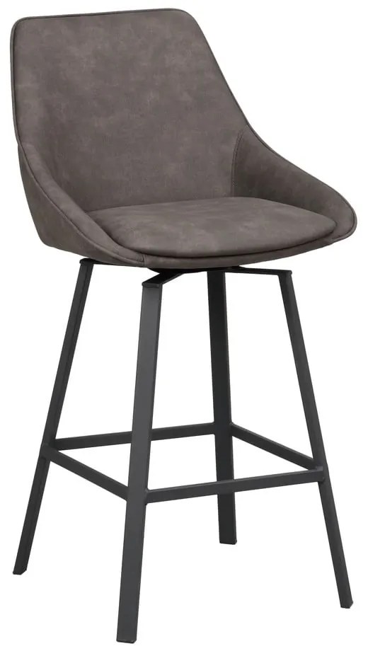 Сиви бар столове в комплект от 2 бр. (височина на седалката 65 cm) Alison – Rowico
