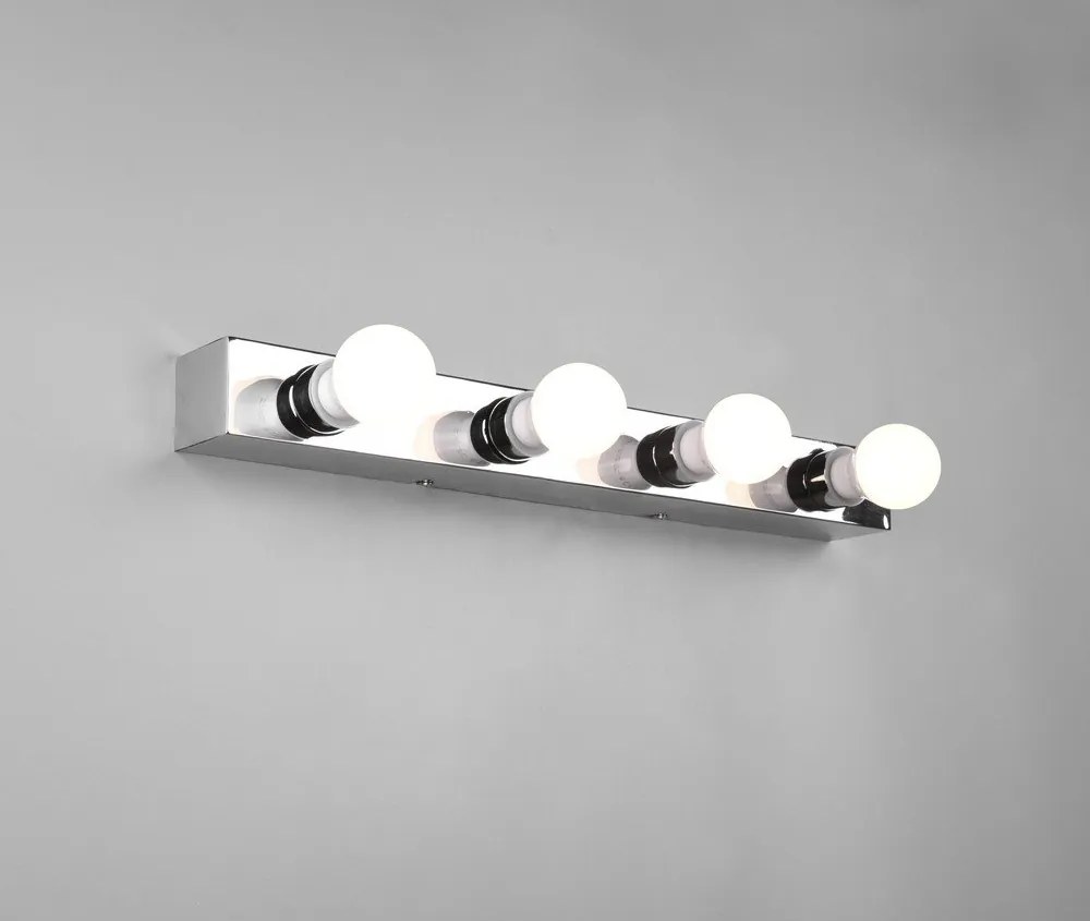 Стенна лампа в лъскаво-сребрист цвят Theatro - Trio