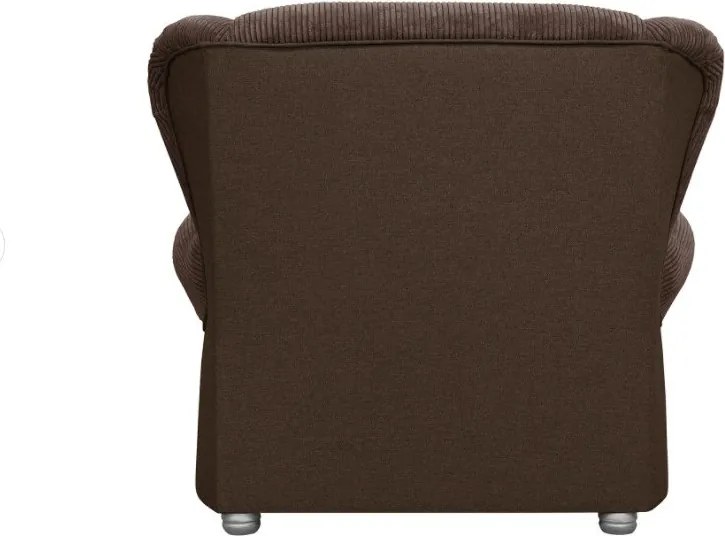 Тъмнокафяв шезлонг от рипсено кадифе Lord – Ropez