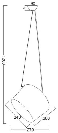 Покривна лампа Drenoz-Black