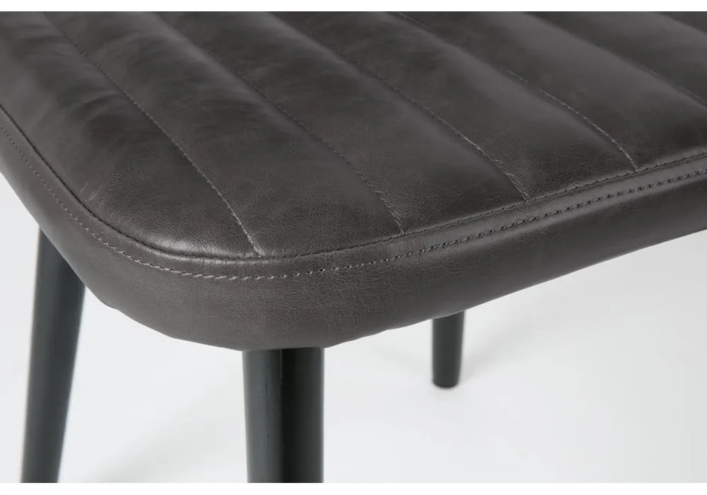 Черен трапезен стол Jake Worn - White Label