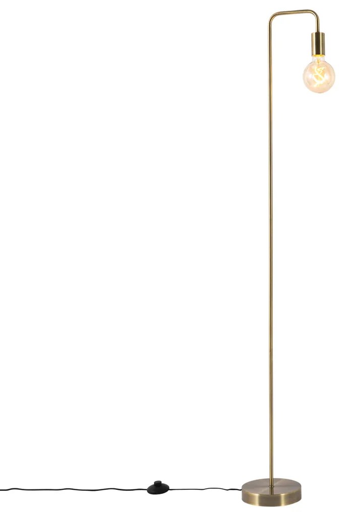 Модерна подова лампа бронзова кръгла 145 см - Facil