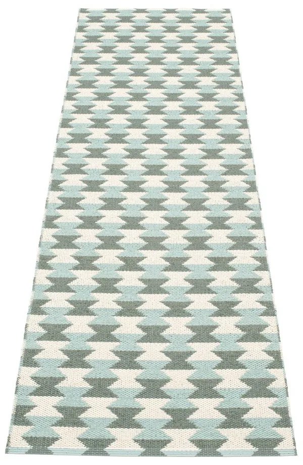 Зелена и тюркоазена пътека за открито и закрито 70x250 cm Dana Army – Pappelina