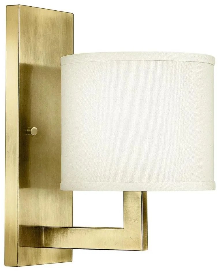 Hinkley HK-HAMPTON1-BB - Стенно осветително тяло HAMPTON 1xE27/60W/230V, златисто