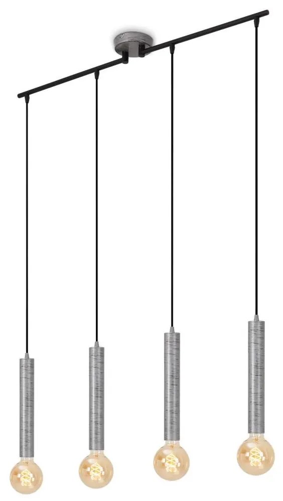 Briloner - Пендел LONGA 4xE27/60W/230V сребрист