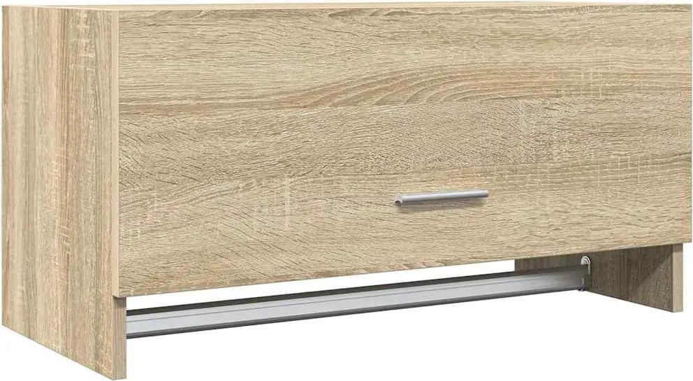 808245 vidaXL Гардероб, дъб сонома, 70x32,5x35 см, инженерно дърво