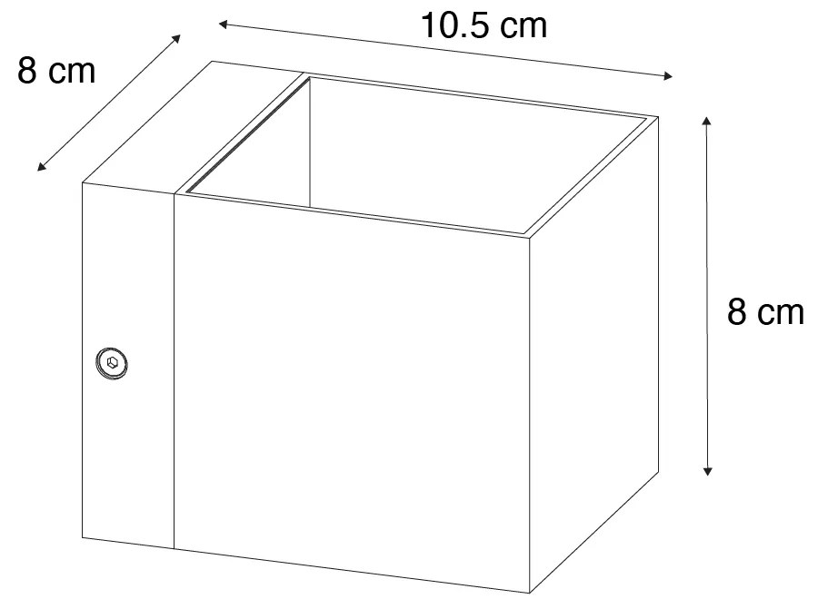 Модерен стенен аплик тъмно бронз - Transfer