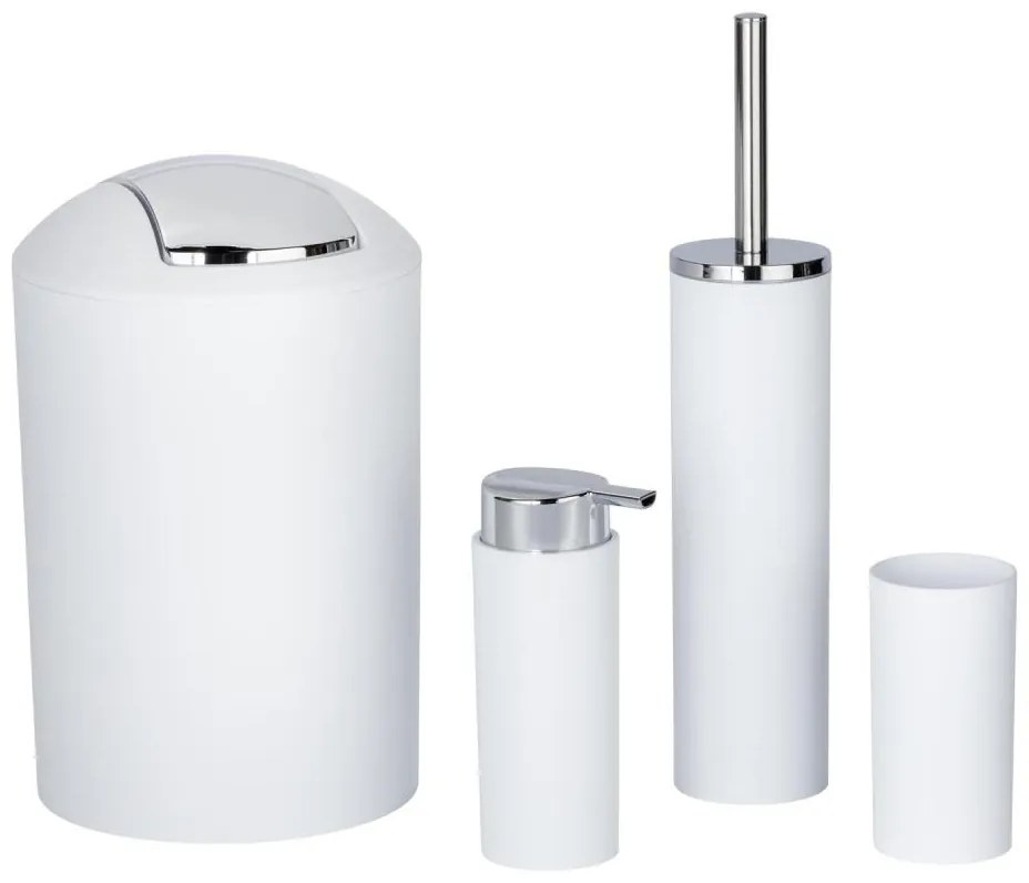 WENKO 24077800 - Комплект CALVO 6,5x13 cm бял/лъскав хром