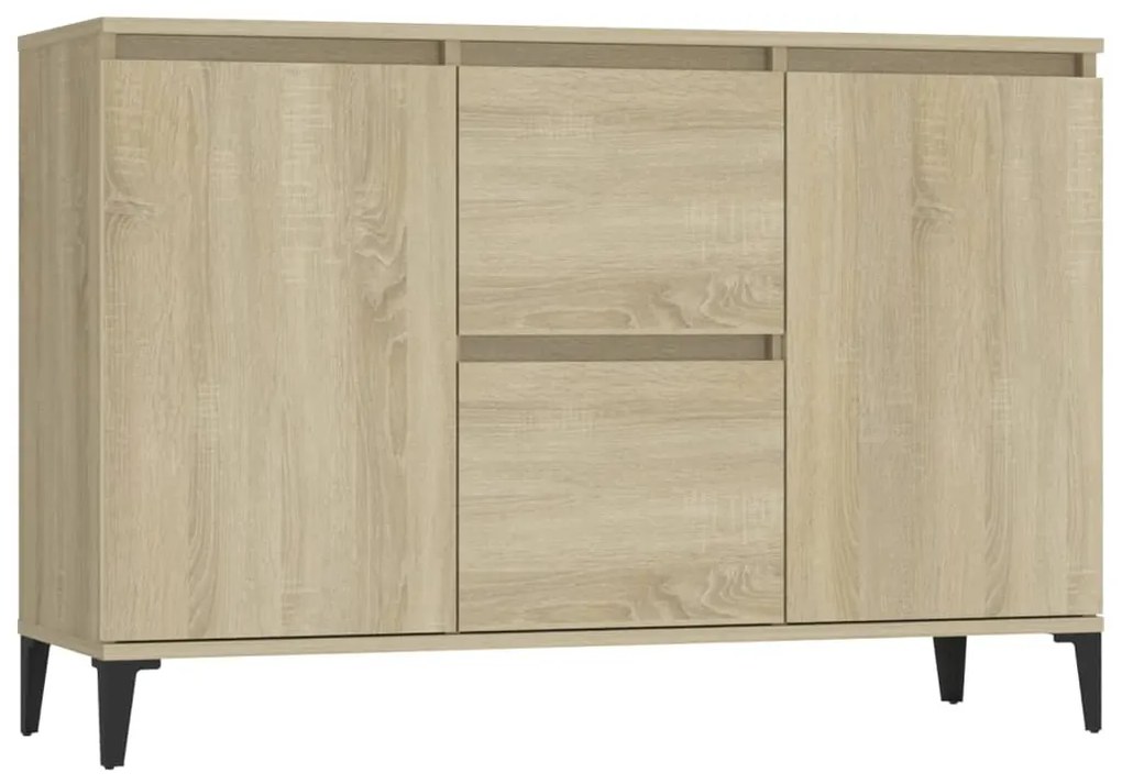 806115 vidaXL Сайдборд, дъб сонома, 102x35x70 см, инженерно дърво
