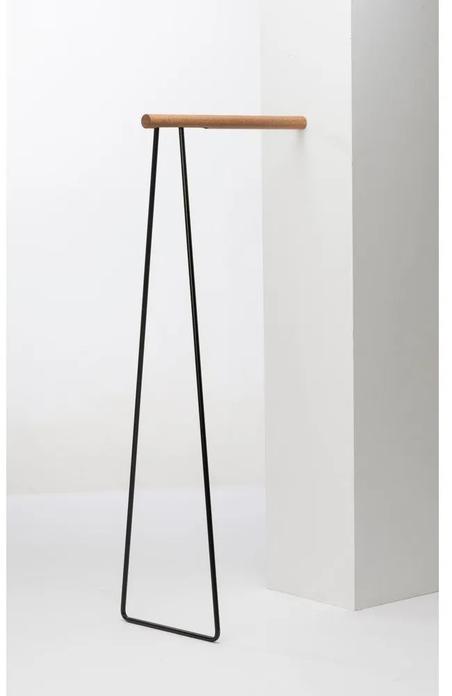 Черна стоманена стойка за дрехи 65x150x45 cm – LIND DNA