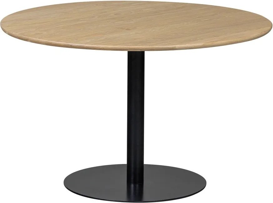 Кръгла трапезна маса с дъбова дървена плоскост ø 120 cm Tablo – WOOOD